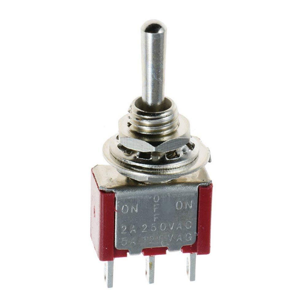 Mini Momentary (On)Off(On) Toggle Switch Model Railway SPDT
